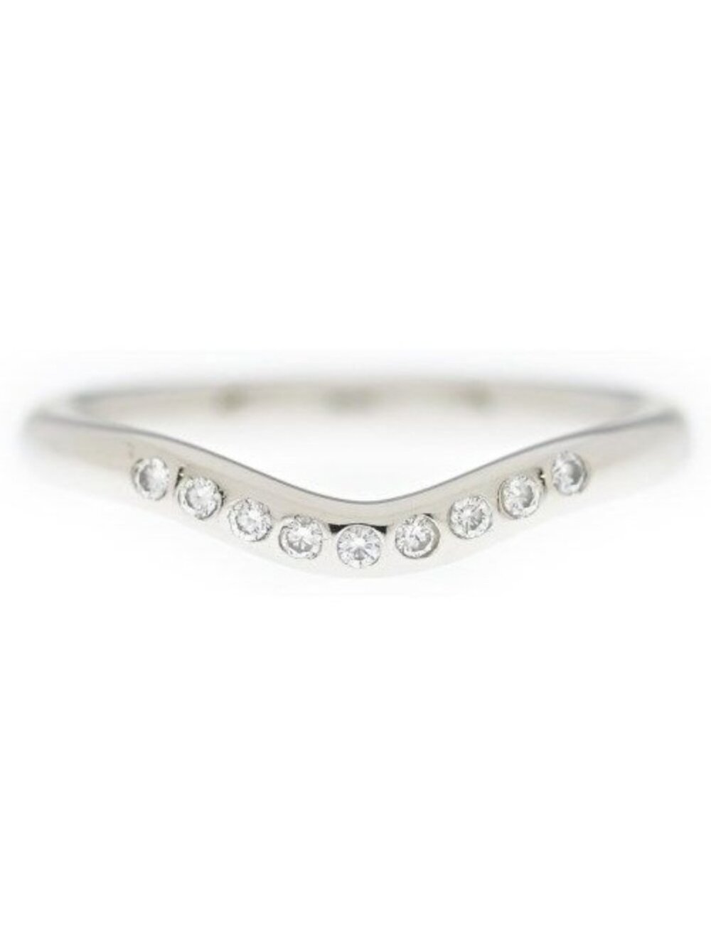 Tiffany & Co Curved Diamond Ring New